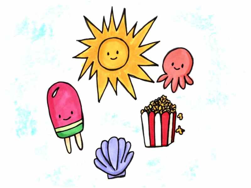 5 Easy Summer Doodles To Decorate Your Journal Pages&nbsp;🖍️☀️
