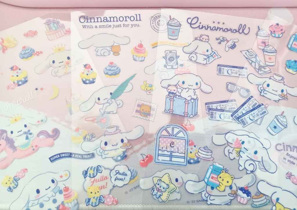 Cinnamoroll sticker sheets