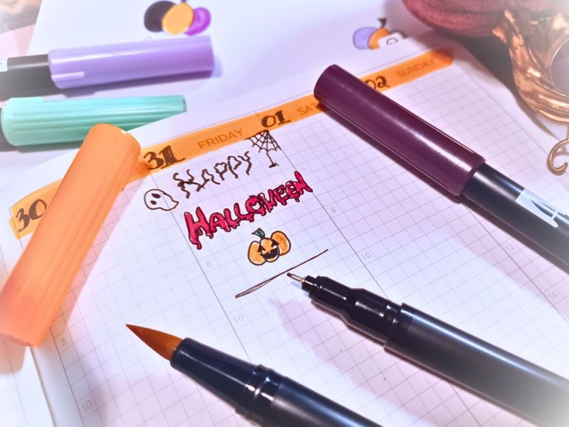 🎃 3 Easy Ways to Halloween-ify Your Planner Spread (No Stickers&nbsp;Needed!)