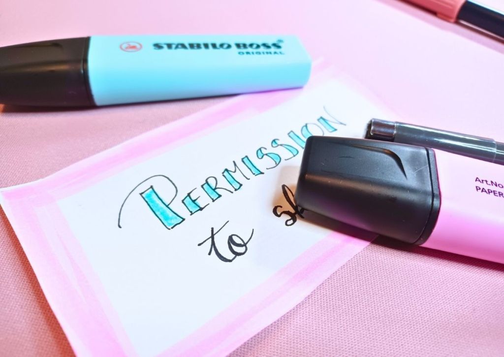 A homemade permission slip