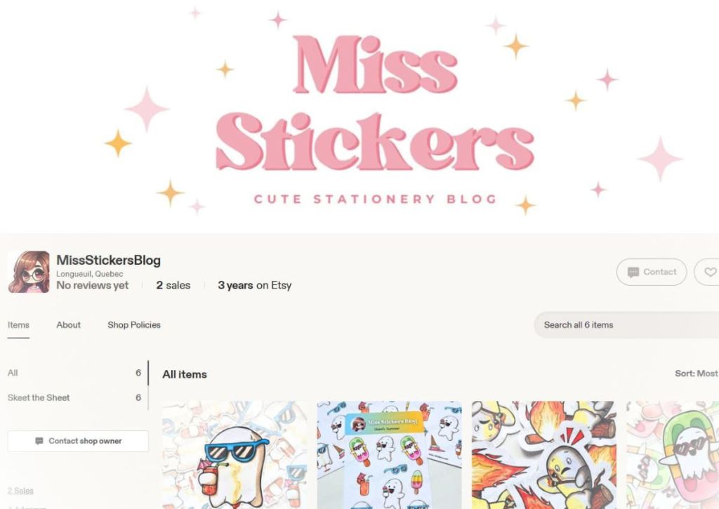 What I Learned During My First Month Selling Stickers on Etsy ๐ธ